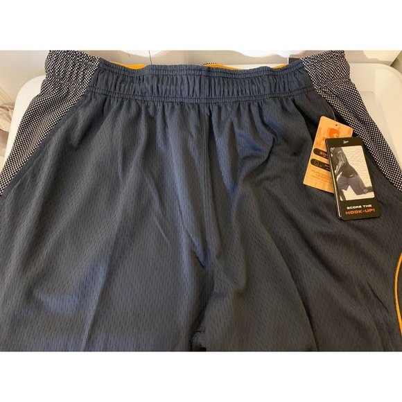 NEW AND1  Men's Sz L Long Mesh‎ Basketball Shorts Gray NWT - Picture 4 of 7